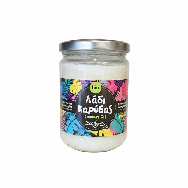 Βιολογικό έξτρα παρθένο λάδι καρύδας Bioagros premium βαζάκι