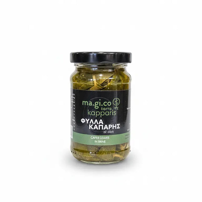 Φύλλα κάπαρης σε άλμη premium γυάλινο βαζάκι 100g