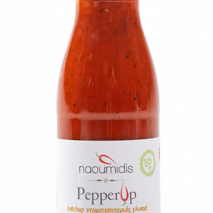 Pepper Up Ketchup Ντοματοπιπεριάς Γλυκιά Bio 280gr Ναουμίδης
