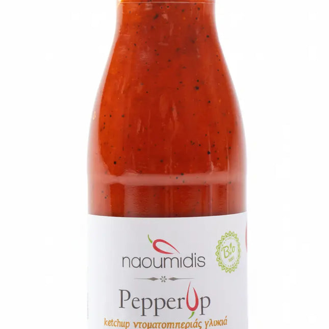 Pepper Up Ketchup Ντοματοπιπεριάς Γλυκιά Bio 280gr Ναουμίδης