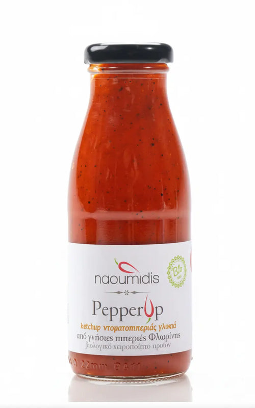 Pepper Up Ketchup Ντοματοπιπεριάς Γλυκιά Bio 280gr Ναουμίδης