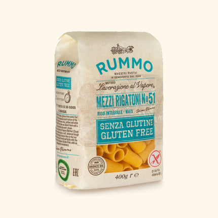 Μεζι ριγκάτονι χωρίς γλουτένη 500γρ – σύντομα ραβδωτά ιταλικά ζυμαρικά για πλούσιες σάλτσες